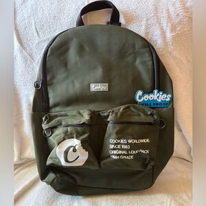New Olive Green Cookies Smell Proof Backpack